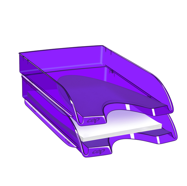 MD_87045 Vaschetta portacorrispondenza 200+H - 34,8 x 25,7 x 6,6 cm - deep purple - Cep - immagine 1