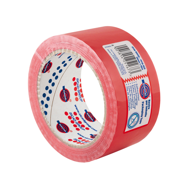 MD_87149 Nastro adesivo PP36NN - 5 cm - rosso - Eurocel - immagine 1