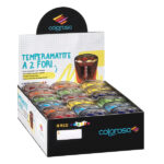 Temperamatite - a 2 fori - colori assortiti - Colorosa - expo 18 pezzi