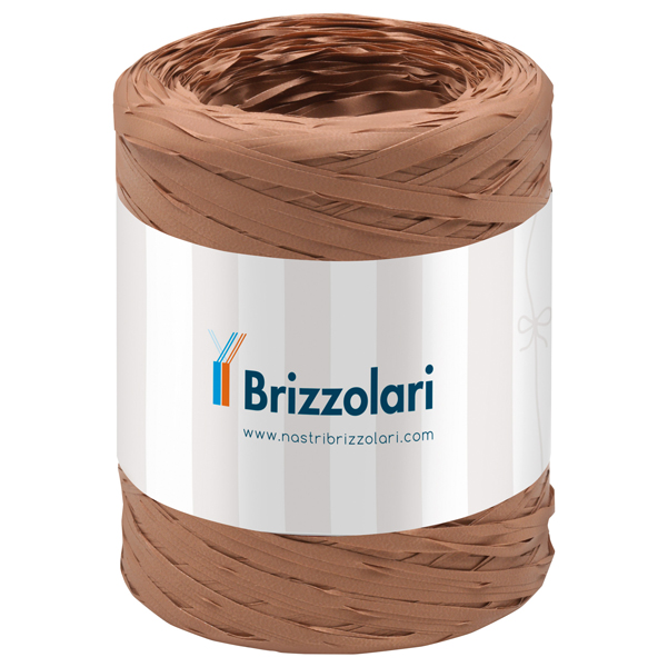 MD_88174 Nastro Rafia sintetica - avana 32 - 5mmx200mt - Brizzolari - immagine 1