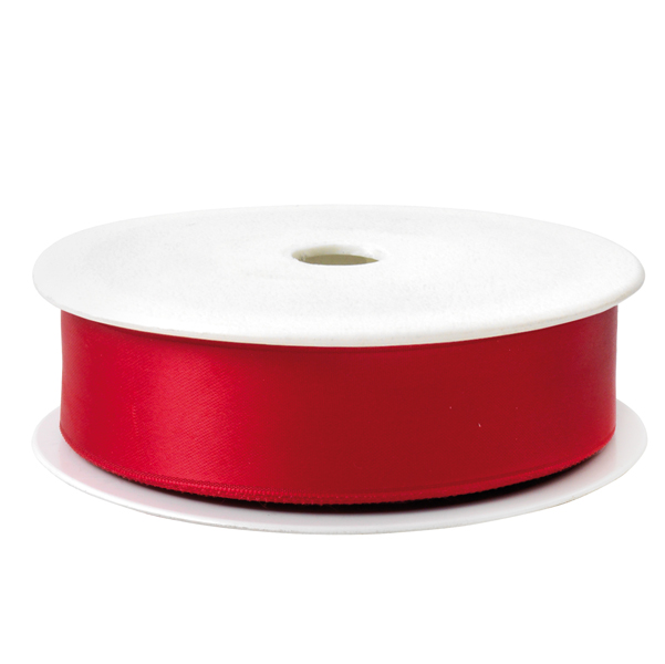 MD_88248 Nastro doppio raso - 25mmx25mt - rosso 35 - Brizzolari - immagine 1