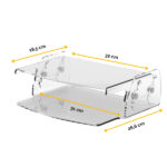Supporto monitor regolabile Clarity - 35x25,6x7-13cm - Fellowes