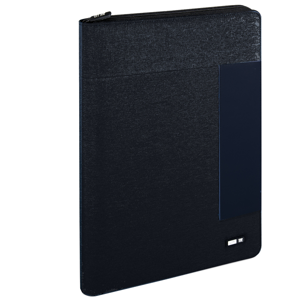 MD_88706 Portablocco - tessuto - nero - 26x34 cm - City Time - immagine 1