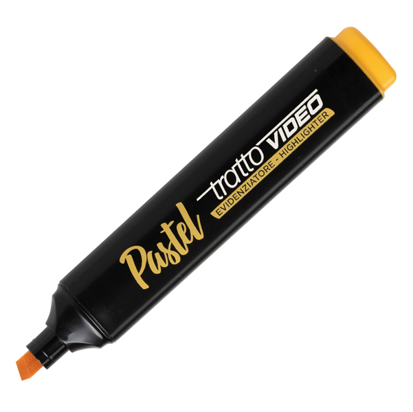 MD_88917 Evidenziatore Tratto Video pastel - punta a scalpello - tratto da 1,0mm-5,0mm - arancione pastel- Tratto - immagine 1