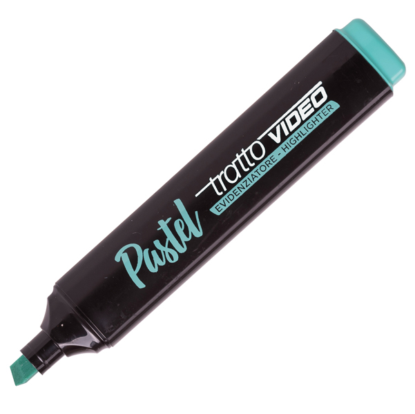 MD_88918 Evidenziatore Tratto Video pastel - punta a scalpello - tratto da 1,0mm-5,0mm - verde pastel - Tratto - immagine 1