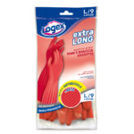 Guanti in lattice Extralong - taglia L - rosso - Logex Professional