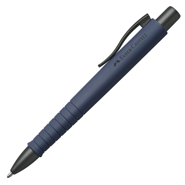 MD_89168 Penna a sfera a scatto Poly Ball - Punta 0,7 mm - fusto blu navy - Faber-Castell - immagine 1