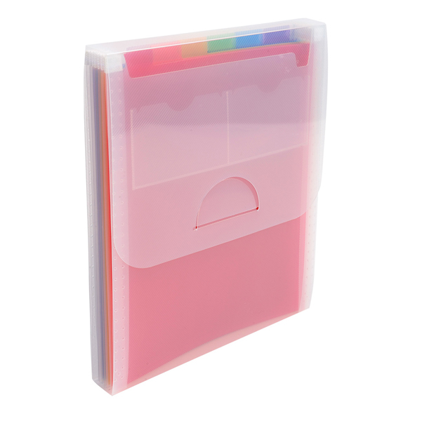 MD_89313 Classificatore valigetta verticale cristallo - 25,5x30,5cm - 6 tasche - PPL - Exacompta - immagine 1