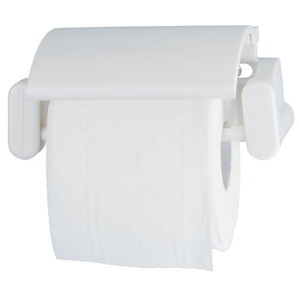 MD_89406 Portarotolo carta igienica ABS - 17 × 11,7 × 7 cm - bianco - Medial - immagine 1