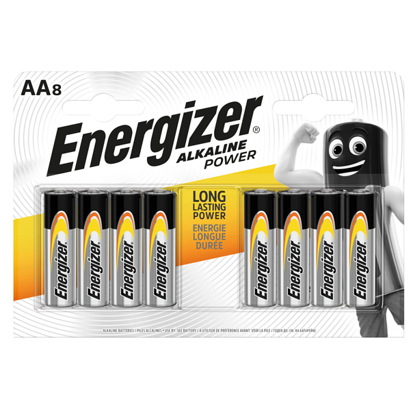 MD_89487 Pila stilo AA - 1,5V - Alkaline Power - Energizer - blister 8 pezzi - immagine 1