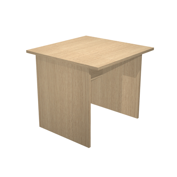 MD_89512 Scrivania Easy - lineare - 80 x 80 x 72 cm - rovere - immagine 1