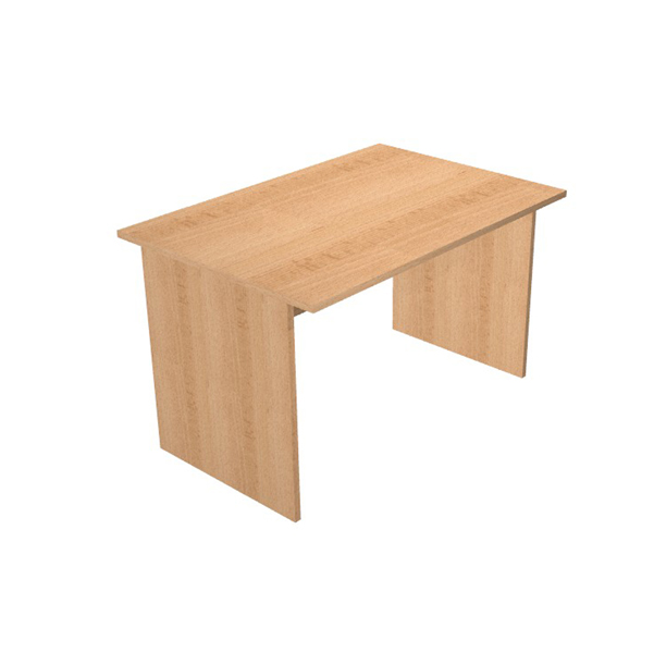 MD_89520 Scrivania Easy - lineare - 120 x 80 x 72 cm - faggio - immagine 1