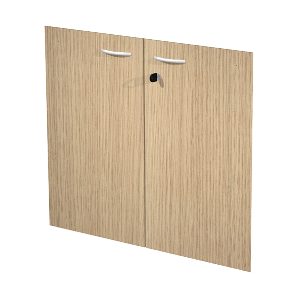 MD_89546 Coppia ante Easy - per mobile basso - 80 x 67 cm - spessore 18 mm - melaminico - rovere - immagine 1