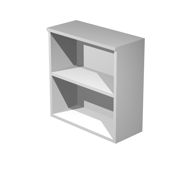 MD_89549 Mobile Easy - basso a giorno - 80 x 44 x 72 cm - grigio alluminio - immagine 1