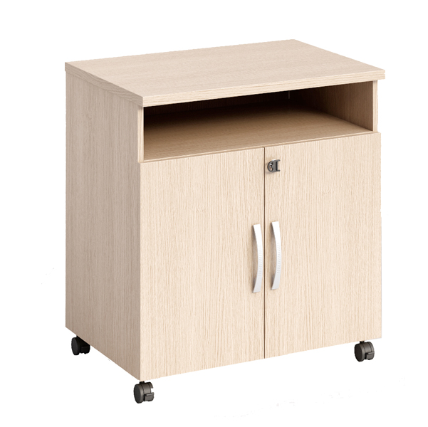 MD_89556 Mobile Agorà - di servizio - su ruote - 68 x 52 x 77 cm - rovere - immagine 1