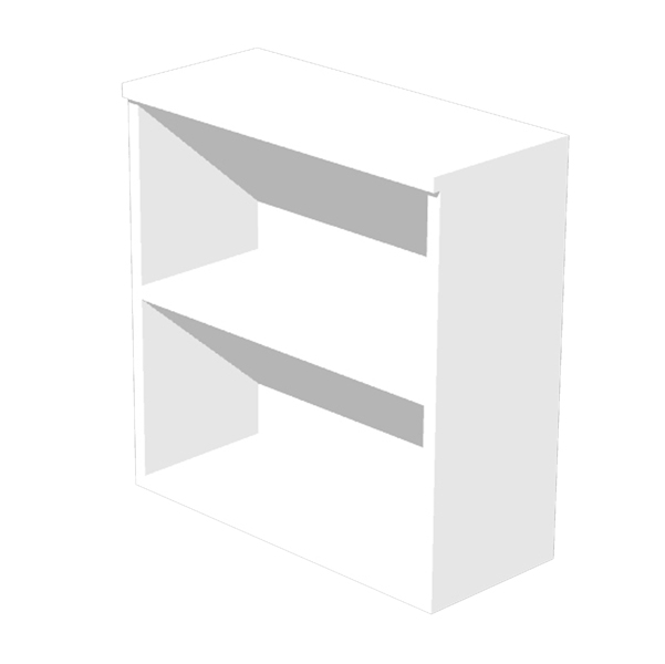 MD_89564 Armadio modulare - basso a giorno - 90 x 44 x 85 cm - bianco - immagine 1