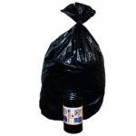 Sacchi - 90 x 120 cm - 130 L - 63 micron - MDPE/HDPE - nero - Rolsac - conf. 10 pezzi