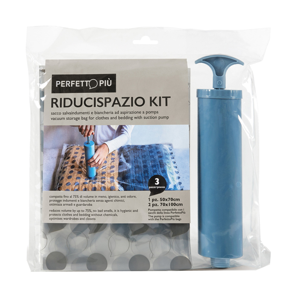 MD_89838 Riducispazio - Perfetto - conf. 3 sacchi e aspiratore - immagine 1