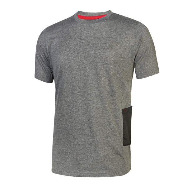 MD_89874 Magliette a maniche corte Road - taglia XL - grigio scuro - U-Power - conf. 3 pezzi - immagine 1