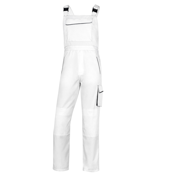 MD_89924 Salopette da lavoro Panostyle M6SAL - taglia XXL - PE/cotone - bianco/grigio - Deltaplus - immagine 1