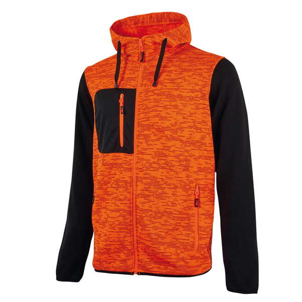 MD_89928 Felpa da lavoro Rainbow - taglia XXL - arancione fluo - U-Power - immagine 1