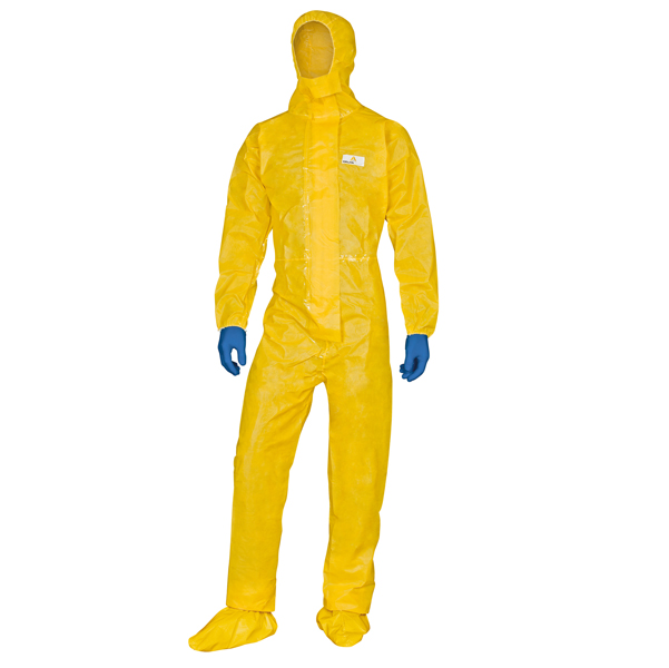 MD_89994 Tuta di protezione Deltachem - taglia XXL - giallo - Deltaplus - immagine 1
