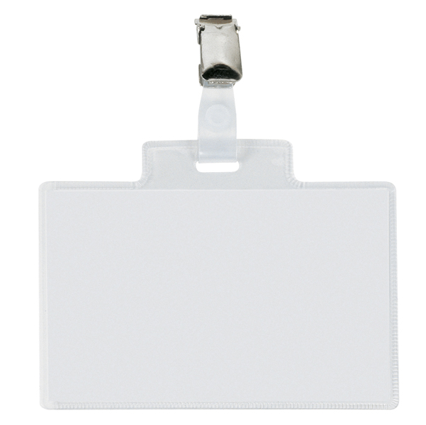 MD_90009 Portanome Pass 4E - 11 x 7 cm - metallo - con clip - Sei Rota - conf. 10 pezzi - immagine 1