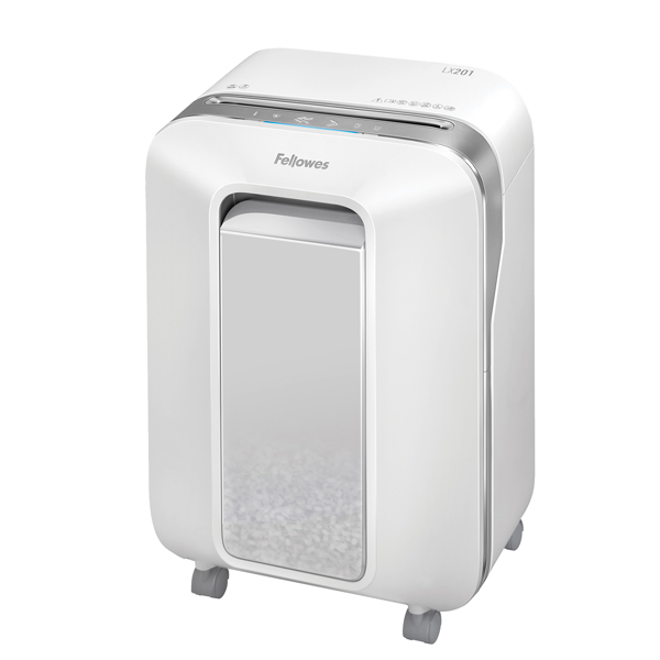 MD_90128 Distruggidocumenti LX-201 - a microframmenti - bianco - Fellowes - immagine 1