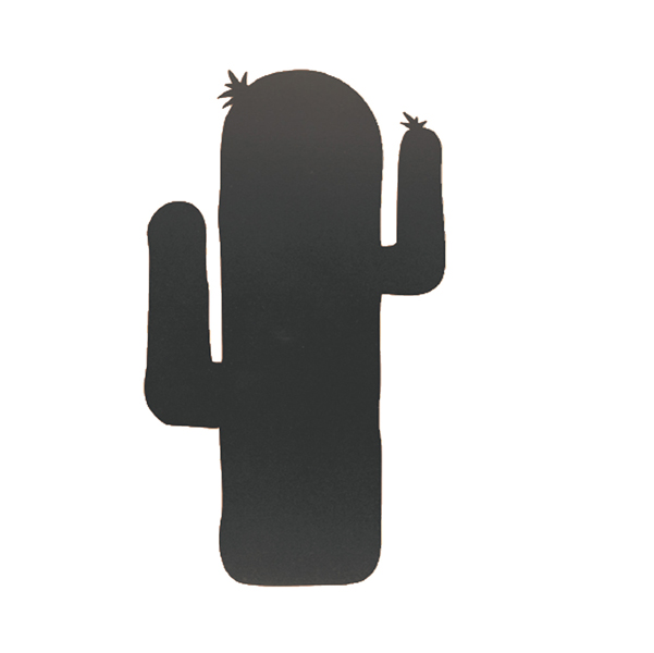 MD_90135 Lavagna da parete Silhouette - forma cactus - 39,6 x 29 cm - nero - Securit - immagine 1