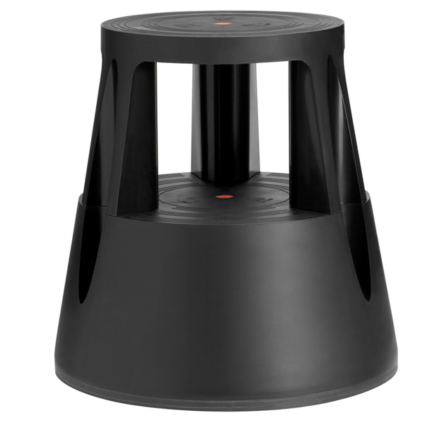MD_90226 Sgabello Roll a step - nero - 24 x 45 x 45 cm - Caimi - immagine 1