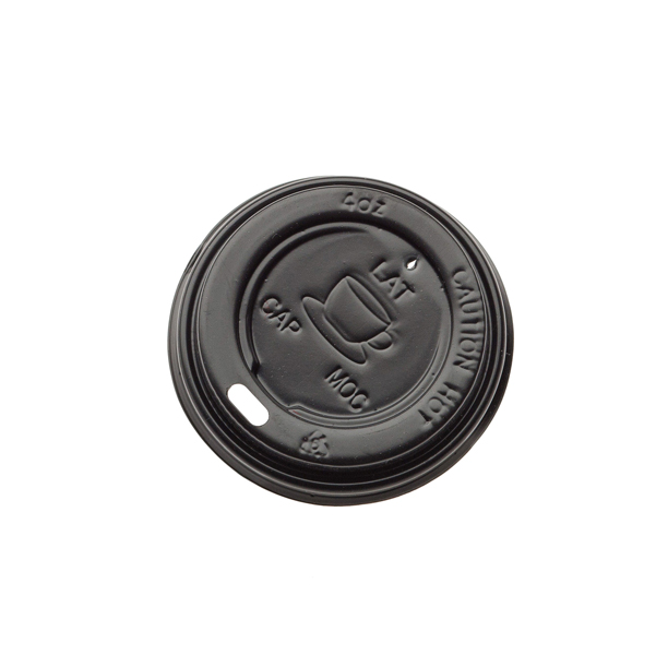 MD_90266 Tappo per bicchiere da 115 ml - polistirene - nero - Leone - conf. 1000 pezzi - immagine 1