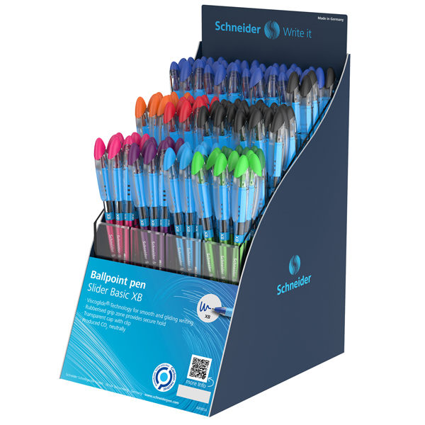 MD_90625 Penna sfera Slider Basic XB - colori assortiti - Schneider - expo 80 pezzi - immagine 1