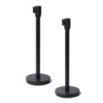 Colonnina segnapercorso - nero - con nastro nero 250 cm