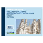 Blocco ricevute pagamento per attività sportive dilettantistiche - 50/50 copie autoricalcanti - 11,5 x 16,5 cm - DU1625800 - Data Ufficio