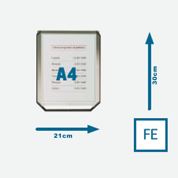 MD_90935 Display verticale A4 per colonnine 600 G - Stilcasa - immagine 1