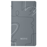 Portamenù linea Linee - 18x31,6 cm - grigio - Stilcasa