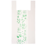 Shoppers Maxi - 30 x 60 cm - mater-bi - bianco - scatola 500 pezzi