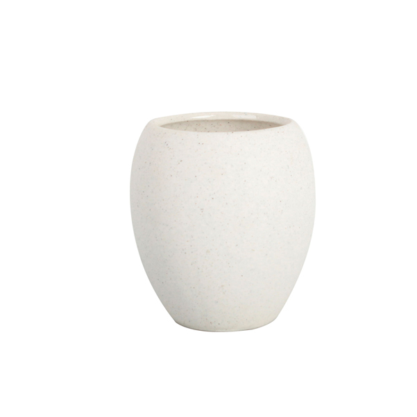 MD_91556 Bicchiere porta spazzolini linea Stone - bianco - King Collection - immagine 1