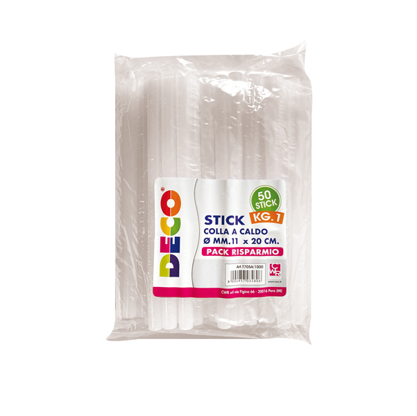 MD_91582 Colla stick - 20 cm x diam. 11 mm - DECO - conf. 1 kg - immagine 1