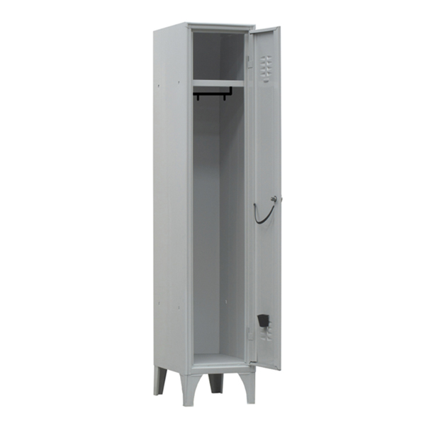 MD_91648 Armadio spogliatoio in metallo - 1 vano - 35 x 35 x 180 cm - grigio - Fasma - immagine 1