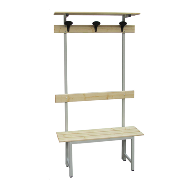 MD_91658 Panca spogliatoio - con alzata - 3 posti - 100 x 40 x 185 cm - legno - Fasma - immagine 1