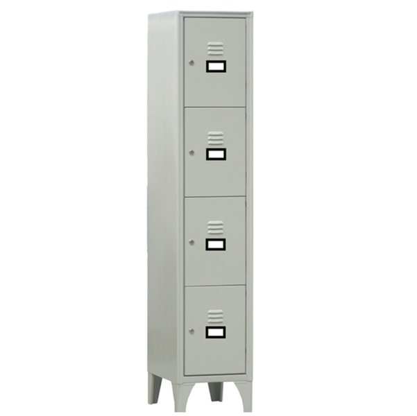 MD_91664 Armadio casellario in metallo - 4 vani - 35 x 50 x 180 cm - grigio - Fasma - immagine 1