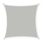 Tenda a vela quadrata ombreggiante - 3 x 3 m - PL - cenere - X-Robust