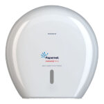 Dispenser carta igienica Defend Tech rotolo Maxi Jumbo 34,5 x 34,5 x 14 cm - rotolo diametro 29 cm - bianco - Papernet