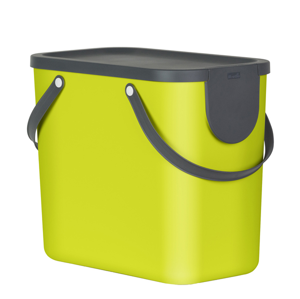 MD_91835 Pattumiera Albula - 25 L - verde lime - Rotho - immagine 1