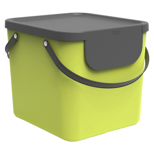 MD_91839 Pattumiera Albula - 40 L - verde lime - Rotho - immagine 1