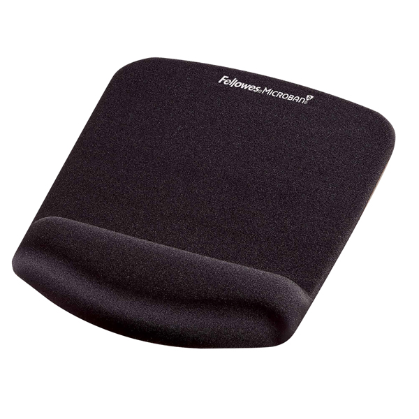 MD_91886 Mousepad con poggiapolsi in FoamFusion Microban PlusTouch - nero - Fellowes - immagine 1