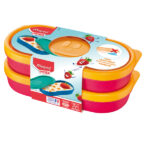 Snack box Picnik Concept - rosa corallo - Maped - set 2 pezzi