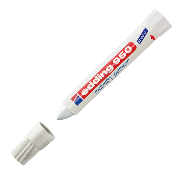 MD_92132 Marcatore a cera 950 - punta tonda - 10 mm - bianco - Edding - immagine 1