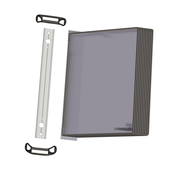 MD_92172 Kit leggio magnetico - 10 buste - A4 - nero - Djois - immagine 1